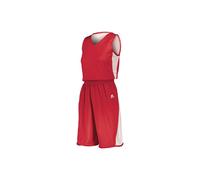 Russell 5R6DLX.TRW.M Ladies Undivided Single Ply Reversible Shorts, True Red & White - Medium