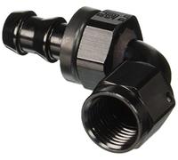 Russell 624163 Twist-Lok Black 6-AN 90° Straight Hose End