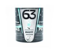 Russell #63 2025 Mug - Silver Arrow Blue Carbon Fiber - Formula Racing Season - George - Merc - Cars - One - Gift Ideas - Coffee & Tea Cup - 300ml - Merch - Souvenir - Decor - Race Driver - FBA