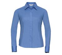 Russell 924F Ladies Long Sleeve Fitted Easy Care Poplin Shirt Blouse