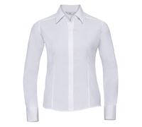 Russell 924F Ladies Long Sleeve Fitted Easy Care Poplin Shirt Blouse