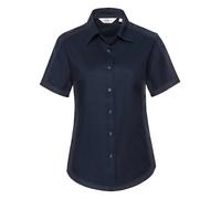Russell 933F Ladies Short Sleeve Easy Care Cotton Blend Oxford Shirt Blouse