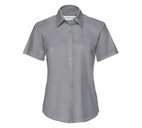 Russell 933F Ladies Short Sleeve Easy Care Cotton Blend Oxford Shirt Blouse