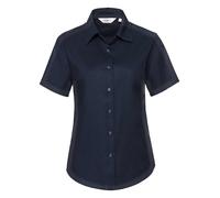 Russell 933F Ladies Short Sleeve Easy Care Cotton Blend Oxford Shirt Blouse
