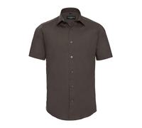 Russell 947M Mens Cotton Short Sleeve Easy Care Fitted Shirt