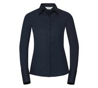 Russell 960F Long Sleeve Womens Ladies Womens Cotton Blend Stretch Shirt Blouse