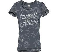 Russell Athletic A01231-T7-209 AOP-S/S Crewneck TEE Shirt T-Shirt Women's Turbulence Size S