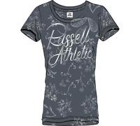 RUSSELL ATHLETIC A01231-T7-209 AOP-S/S Crewneck TEE Shirt T-Shirt Women's Turbulence Size XS