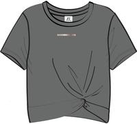 Russell Athletic A11421-BN-039 Russell-SS Crewneck TEE with WRAP Around Detail T-Shirt Women's Brushed Nickel Size L