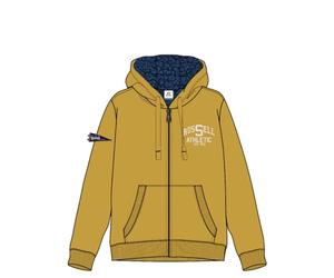 Russell Athletic A20592-L4-307 ZIP THR HOODY Sweatshirt Men's LEMON CURRY Size M