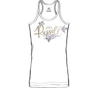 RUSSELL ATHLETIC A21211-UW-001 Bloom-S/S Crewneck TEE Shirt T-Shirt Women's White Size S