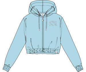 Russell Athletic A31011-AC1-144 JANE-ZIP THROUGH HOODY SWEAT Sweatshirt Women's ACQUAMARINE Size M
