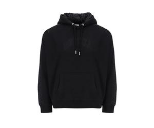 Russell Athletic A31302-IO-099 JENNA-PULL OVER HOODY - LEOPARD HOOD LINING Sweatshirt Women's BLACK Size XS