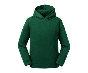 Russell Athletic Childrens Unisex Kids/Childrens Authentic Hooded Sweatshirt (Bottle Green) - Size 13-14Y
