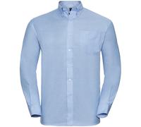 Russell Athletic Collection Ladies/Womens Long Sleeve Easy Care Oxford Shirt (Oxford Blue) - Size 4XL