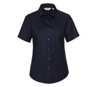 Russell Athletic Collection Ladies/Womens Short Sleeve Easy Care Oxford Shirt (Bright Navy) - Navy/Blue - Size 4XL