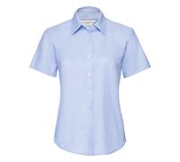 MAKZ Russell Athletic Collection Short Sleeve Easy Care Oxford Shirt Ladies/Womens Oxford Blue X-Large