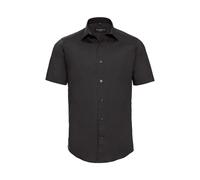 Russell Athletic Collection Mens Fitted Short-Sleeved Shirt (Black) - Size Medium