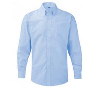 Russell Athletic Collection Mens Long Sleeve Easy Care Oxford Shirt (Oxford Blue) - Size 17.5 inch
