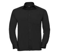 Russell Athletic Collection Mens Long Sleeve Shirt (Black) - Size 19.5 inch