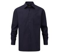 Russell Athletic Collection Mens Long Sleeve Shirt (French Navy) - Multicolour - Size 14.5 inch