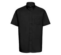 Russell Athletic Collection Mens Oxford Formal Shirt (Black) - Size 17 inch