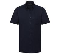 Russell Athletic Collection Mens Oxford Formal Shirt (Bright Navy) - Navy/Blue - Size 17.5 inch
