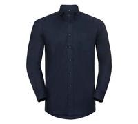 Russell Athletic Collection Mens Oxford Long-Sleeved Formal Shirt (Bright Navy) - Navy/Blue - Size 18.5 inch