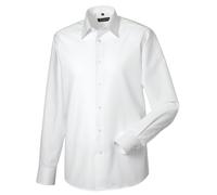 Russell Athletic Collection Mens Oxford Tailored Long-Sleeved Formal Shirt (White) - Size 18 inch