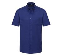 Russell Athletic Collection Mens Short Sleeve Easy Care Oxford Shirt (Bright Royal) - Multicolour - Size 17 inch
