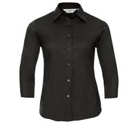 Russell Collection Womens/Ladies Easy-Care Fitted 3/4 Sleeve PC5855