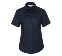 Russell Collection Womens/Ladies Oxford Short-Sleeved Shirt PC5910