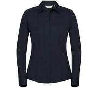 Russell Collection Womens/Ladies Poplin Fitted Long-Sleeved PC5757