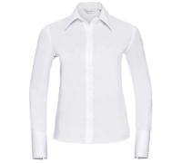 Russell Athletic Collection Womens/Ladies Ultimate Non-Iron Long-Sleeved Shirt (White) Cotton - Size 18 UK
