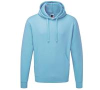 Russell Athletic Colour Mens Hooded Sweatshirt / Hoodie (Sky Blue) - Size Medium