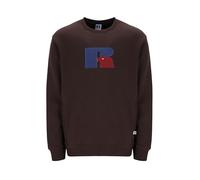 Russell Athletic E36112-SN-562 BENJAMIN3-CREW SWEATSHIRT Sweatshirt Men's SEAL BROWN Size XXL