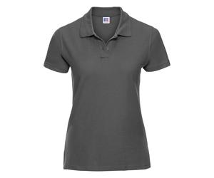 Russell Athletic Europe Womens/Ladies Ultimate Classic Cotton Short Sleeve Polo Shirt (Titanium) - Dark Grey - Size Small
