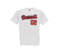 Russell Athletic Justice S/S Crewneck Tee - Men's Short Sleeve T-Shirt Comfortable and Versatile, White, XXL
