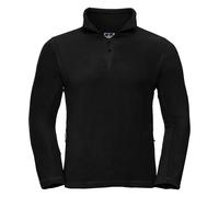 Russell Athletic Mens 1/4 Zip Outdoor Fleece Top (Black) - Size Large
