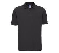 Russell Athletic Mens 100% Cotton Short Sleeve Polo Shirt (Black) - Size 3XL