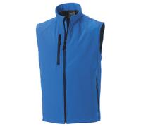 Russell Athletic Mens 3 Layer Soft Shell Gilet Jacket (Azure Blue) - Size Large