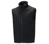 (2XL, Black) Russell Mens 3 Layer Soft Shell Gilet Jacket