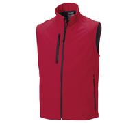 Russell Athletic Mens 3 Layer Soft Shell Gilet Jacket (Classic Red) - Size Small