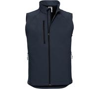 Russell Athletic Mens 3 Layer Soft Shell Gilet Jacket (French Navy) - Multicolour - Size Medium