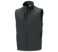 Russell Athletic Mens 3 Layer Soft Shell Gilet Jacket (Titanium) - Multicolour - Size Large