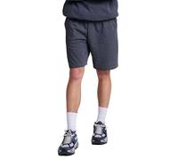 Russell Athletic Men's Basic Cotton Jersey Short with Pockets, Black Heather, 3X-Large