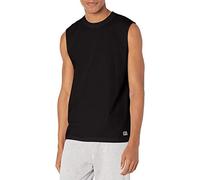 Russell Athletic Men's Cotton Classic Warmup Muscle T-Shirt, Black, S