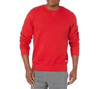 Russell Athletic Men's Cotton Classic Fleece Crew Shirt, True Red, Large