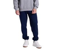 Russell Athletic Men's Dri-Power Closed Bottom Sweatpants (No Pockets), Navy, Large