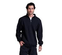 Russell Athletic Men's Dri Power Fleece Quarter Zip, Moisture Wicking, Cotton Blend, Relaxed Fit, Sizes S-4x Sweatshirt, Black, XXXL